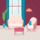 House Inside - Illustration Background