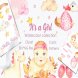 It’s a girl watercolor clipart, cards, patterns
