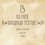 Set of 13 old paper backgrounds