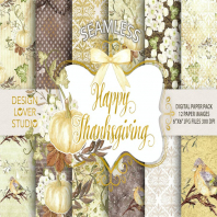 "Happy Thanksgiving 2" digital papers