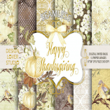 "Happy Thanksgiving 2" digital papers