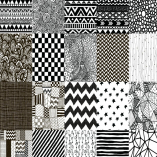 50 Black Hand-Drawn Seamless Patterns