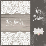 Vector lace border rustic