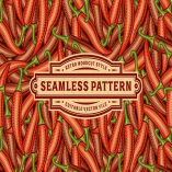 Seamless Chili Pepper Pattern