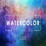 Handmade Watercolor Backgrounds Vol.8