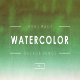 Handmade Watercolor Backgrounds Vol.7