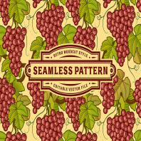 Seamless Grapes Pattern