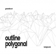 Outline Geometric Polygonal Backgrounds