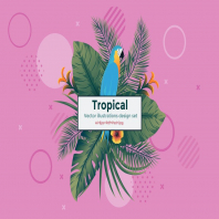 Set of 5 Tropical Flyer Template