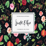 Scarlet & Rose - Seamless Patterns