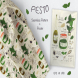 Pesto Recipe Fabric and Tea Towel