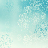 Blue winter background with snowflakes