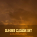 8K+ UltraHD Sunset Clouds Set Background