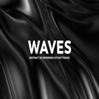 Abstract 3d Rendering of Soft Waves