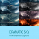 Ultra Wide Dramatic Sky Backgrounds Set