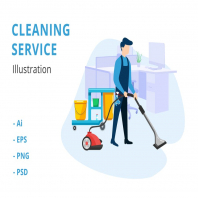 Cleaning Service Illustration