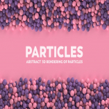 Abstract 3D Rendering Of Particles