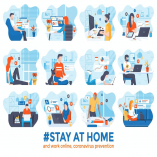 Stay at home awareness social media campaign