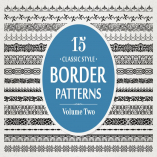 15 Vector Border Patterns Classic Style Volume 2