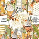 Pumpkin Spice Latte digital paper pack