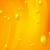 Orange wavy abstract background with glossy beads