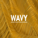 Abstract 3D Wavy Striped Backgrounds - Gold Color