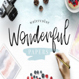 Watercolor Wonderful Papers