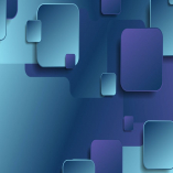 Blue and violet geometric squares background