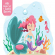 Mermaid vector with seamless