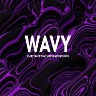 3D Abstract Wavy Lines Backgrounds