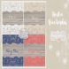 Lace Navy Blue, Coral red, White vector