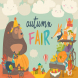 Cute animals on autumn fair. Vector illustrations