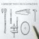 Carpentry Tools - Ink Illustrations