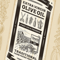 Vintage Olive Oil Poster