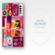 Jazz Music vector poster design