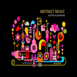 Abstract Colorful Music Backgrounds