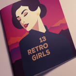 13 RetroGirls T-shirt Vector Designs