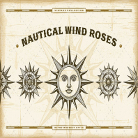 Vintage Nautical Wind Roses Set