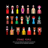 Strange People Portraits vector illustration