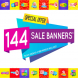 144 Awesome Sale Banners (+BF & CM)