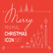Merry Minimal Christmas Icon Set