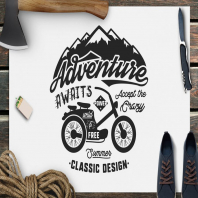 Adventure Awaits Logo / Camping Retro Badge