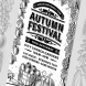 Vintage Autumn Festival Poster Black And White