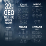 Vector Geometric Mask & Shapes Vol2