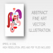 Abstract Face vector illustration