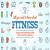 Fitness Color and Outlined Icons with Logotypes