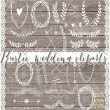 VECTOR Laurels, Flower, Wedding clipart