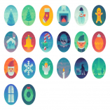 Gradient Christmas Icons