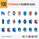 E-commerce and Marketing Vector Gradient Icons
