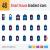 Smart house Vector Gradient Icons